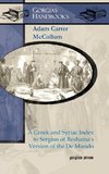 A Greek and Syriac Index to Sergius of Reshaina's Version of the de Mundo