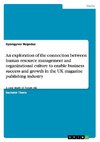 An exploration of the connection between human resource management and organizational culture to enable business success and growth in the UK magazine publishing industry