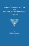 Marriages and Deaths from Baltimore Newspapers, 1796-1816