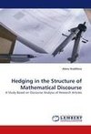 Hedging in the Structure of Mathematical Discourse