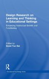 Dai, D: Design Research on Learning and Thinking in Educatio