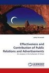 Effectiveness and Contribution of Public Relations and Advertisements