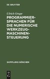 Programmiersprachen für die numerische Werkzeugmaschinensteuerung