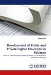 Development of Public and Private Higher Education in Pakistan