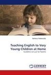 Teaching English to Very Young Children at Home