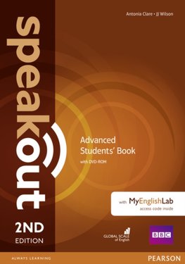 Speakout Advanced 2nd Edition Students' Book with DVD-ROM and MyEnglishLab Access Code Pack