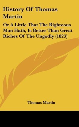 History Of Thomas Martin