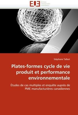 Plates-formes cycle de vie produit et performance environnementale