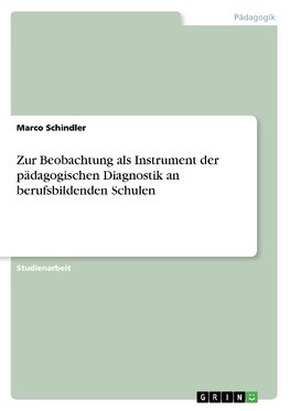 Zur Beobachtung als Instrument der pädagogischen Diagnostik an berufsbildenden Schulen