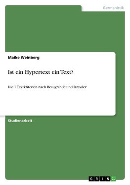 Ist ein Hypertext ein Text?