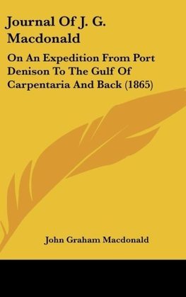 Journal Of J. G. Macdonald