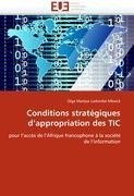 Conditions stratégiques d'appropriation des TIC