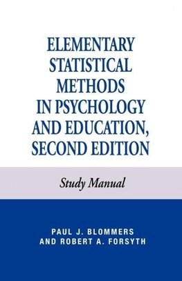 Elementary Statistical Methods in Psychology