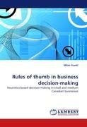 Rules of thumb in business decision-making