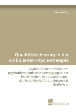 Qualitätssicherung in der ambulanten Psychotherapie