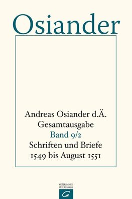 Osiander, A: Gesamtausgabe 9