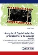 Analysis of English subtitles produced for a Taiwanese movie