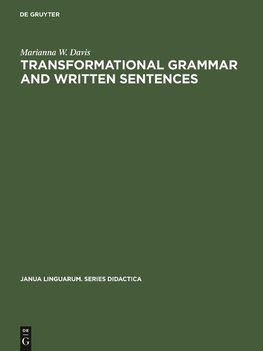 Transformational Grammar and Written Sentences