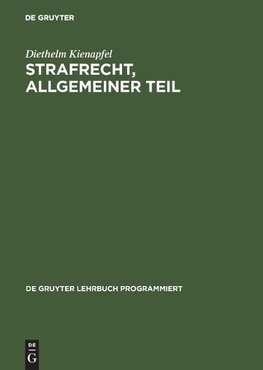 Strafrecht, Allgemeiner Teil