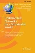 Collaborative Networks for a Sustainable World