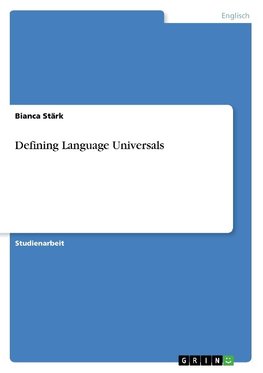 Defining Language Universals