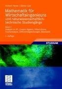 Mathematik für Wirtschaftsingenieure und naturwissenschaftlich-technische Studiengänge 2