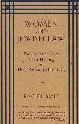 Biale, R: Women and Jewish Law