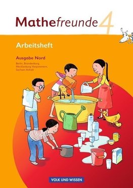 Mathefreunde 4. Schuljahr. Arbeitsheft mit Lernstandsseiten. Nord