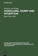 Handlung, Norm und Intention