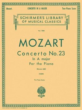 Concerto No. 23 in A, K.488: Schirmer Library of Classics Volume 1584 Piano Duet