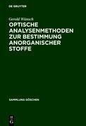 Optische Analysenmethoden zur Bestimmung anorganischer Stoffe