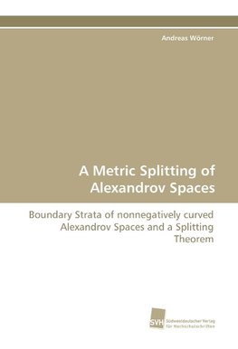 A Metric Splitting of Alexandrov Spaces