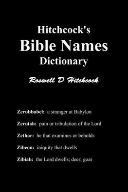 Hitchcock's Bible Names Dictionary