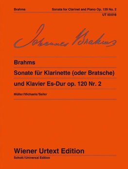 Sonate für Klarinette (oder Bratsche) und Klavier Es-Dur op. 120 Nr. 2