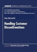 Handling Customer Disconfirmations