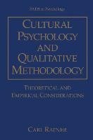 Cultural Psychology and Qualitative Methodology