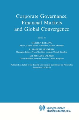 Corporate Governance, Financial Markets and Global Convergence