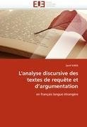 L'analyse discursive des textes de requête et d'argumentation