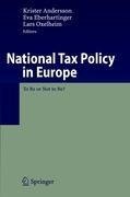 National Tax Policy in Europe