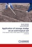 Application of sewage sludge on an acid tropical soil