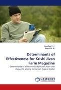 Determinants of Effectiveness for Krishi Jivan Farm Magazine