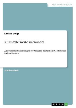 Kulturelle Werte im Wandel