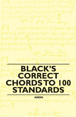 Black's Correct Chords to 100 Standards