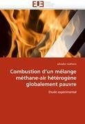 Combustion d'un mélange méthane-air hétérogène globalement pauvre