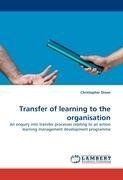 Transfer of learning to the organisation