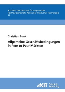 Allgemeine Geschäftsbedingungen in Peer-to-Peer-Märkten