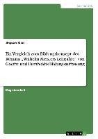 Ein Vergleich zum Bildungskonzept des Romans "Wilhelm Meisters Lehrjahre" von Goethe und Humboldts Bildungsauffassung