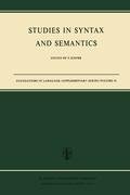 Studies in Syntax and Semantics