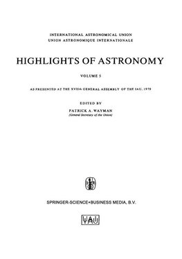 Highlights of Astronomy, Volume 5