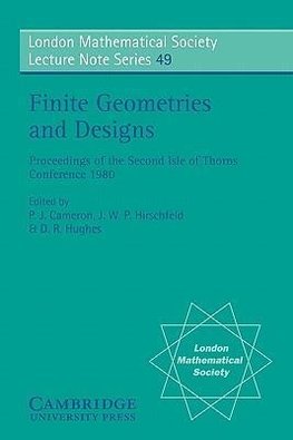 Finite Geometries and Designs